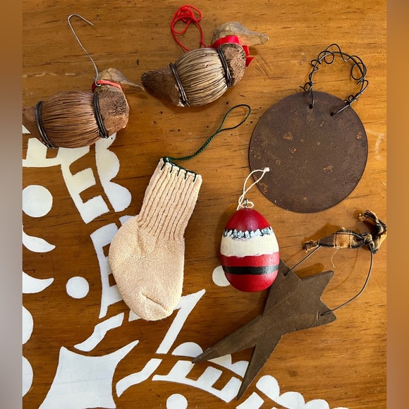 Ornament Lot (6) Vintage- Primitive- Rustic 🎄 - Picture 9 of 9